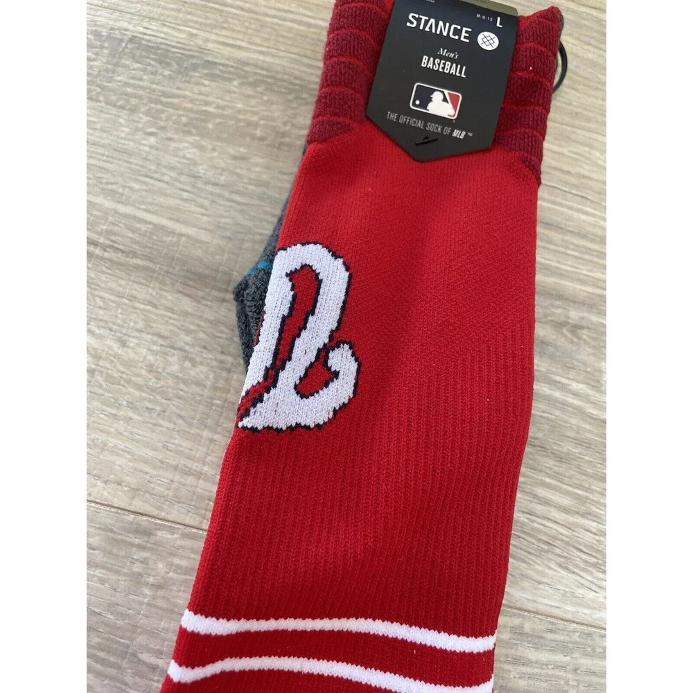NEW Stance MLB Washington Nationals Diamond Pro OTC Socks Men's Large 9-13 (NWT)